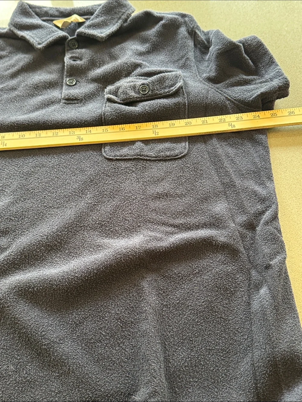 J. Crew Navy Blue Terry Cloth Polo Size XL